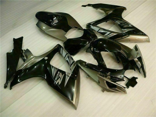 Black Grey 2006-2007 Suzuki GSXR 600/750 Motorcycle Fairings Black Grey 2006-2007 Suzuki GSXR 600/750 Motorcycle Fairings