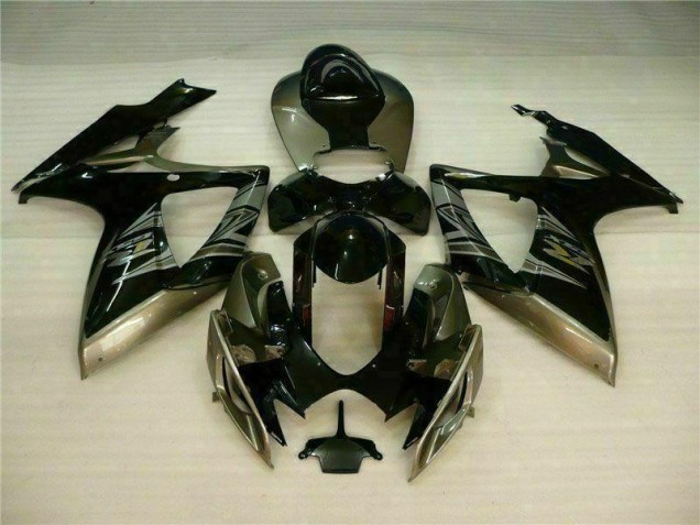 Black Grey 2006-2007 Suzuki GSXR 600/750 Motorcycle Fairings Black Grey 2006-2007 Suzuki GSXR 600/750 Motorcycle Fairings