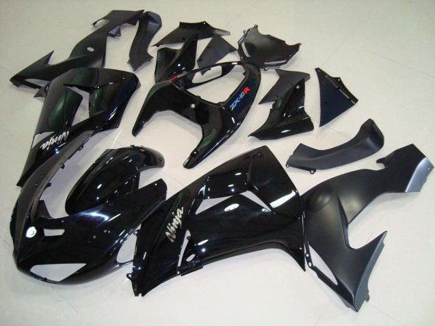 Black Matte Black 2006-2007 Kawasaki ZX10R Motorcycle Fairings