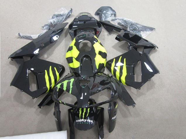 Black Monster Green 2007-2008 Honda CBR600RR Motorcycle Fairings Black Monster Green 2007-2008 Honda CBR600RR Motorcycle Fairings
