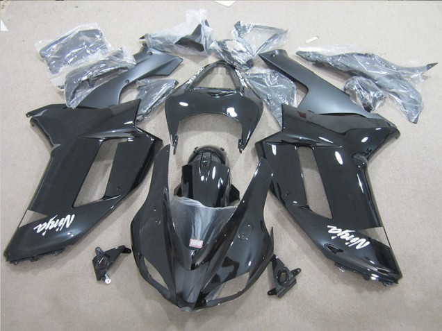Black Ninja 2007-2008 Kawasaki ZX6R Motorcycle Fairings Black Ninja 2007-2008 Kawasaki ZX6R Motorcycle Fairings