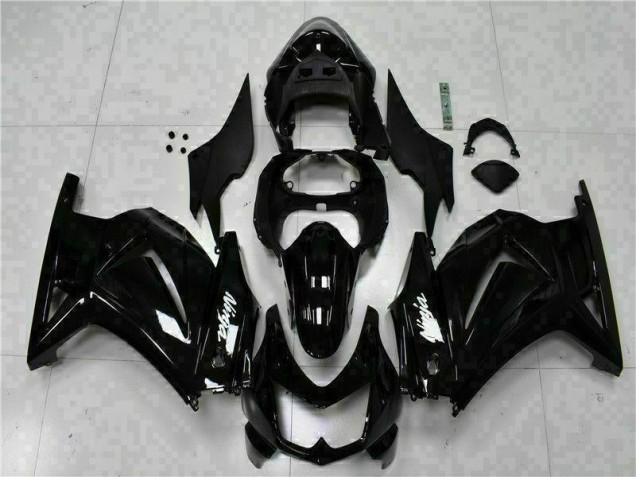 Black Ninja 2008-2012 Kawasaki EX250 Motorcycle Fairings Black Ninja 2008-2012 Kawasaki EX250 Motorcycle Fairings
