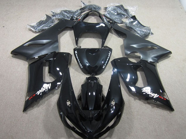 Black Ninja 636 2005-2006 Kawasaki ZX6R Motorcycle Fairings Black Ninja 636 2005-2006 Kawasaki ZX6R Motorcycle Fairings