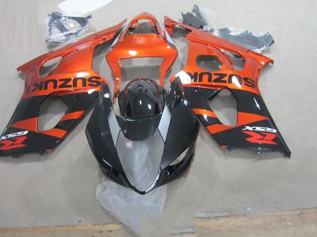Black Orange 2003-2004 Suzuki GSXR 1000 Motorcycle Fairings Black Orange 2003-2004 Suzuki GSXR 1000 Motorcycle Fairings