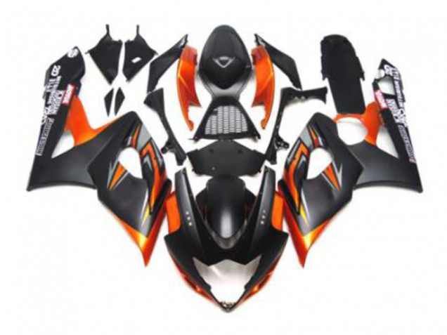 Black Orange 2005-2006 Suzuki GSXR 1000 Motorcycle Fairings Black Orange 2005-2006 Suzuki GSXR 1000 Motorcycle Fairings