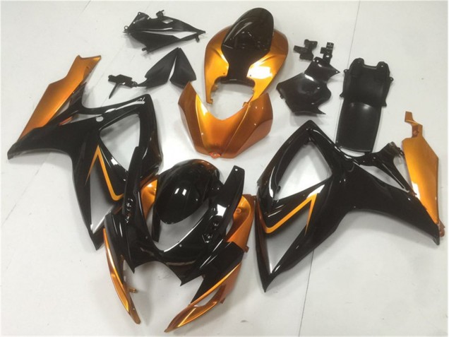 Black Orange 2006-2007 Suzuki GSXR 600/750 Motorcycle Fairing Black Orange 2006-2007 Suzuki GSXR 600/750 Motorcycle Fairing