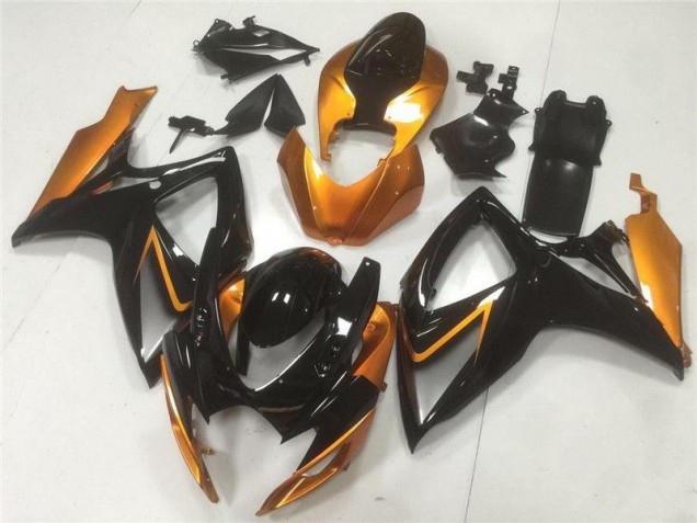Black Orange 2006-2007 Suzuki GSXR 600/750 Motorcycle Fairing Black Orange 2006-2007 Suzuki GSXR 600/750 Motorcycle Fairing