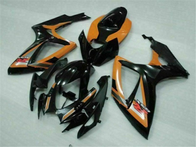 Black Orange 2006-2007 Suzuki GSXR 600/750 Motorcycle Fairings Black Orange 2006-2007 Suzuki GSXR 600/750 Motorcycle Fairings