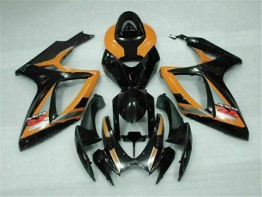 Black Orange 2006-2007 Suzuki GSXR 600/750 Motorcycle Fairings