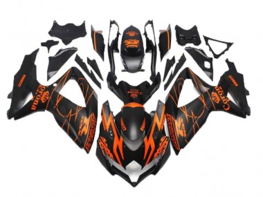 Black Orange 2008-2010 Suzuki GSXR 600/750 Motorcycle Fairings