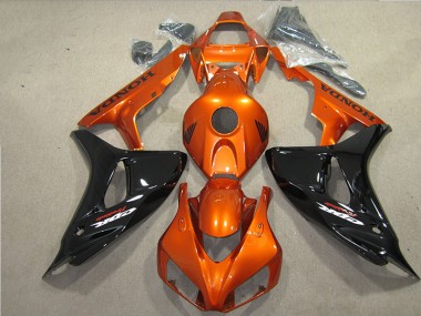 Black Orange Fireblade 2006-2007 Honda CBR1000RR Motorcycle Fairings