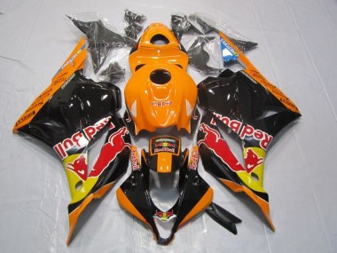 Black Orange Red Bull 2009-2012 Honda CBR600RR Motorcycle Fairing