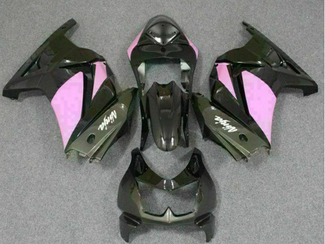 Black Pink Ninja 2008-2012 Kawasaki EX250 Motorcycle Fairings Black Pink Ninja 2008-2012 Kawasaki EX250 Motorcycle Fairings