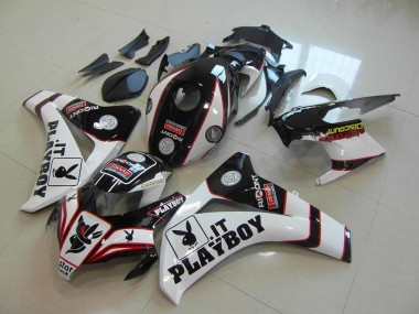 Black Playboy 2008-2011 Honda CBR1000RR Motorcycle Fairings
