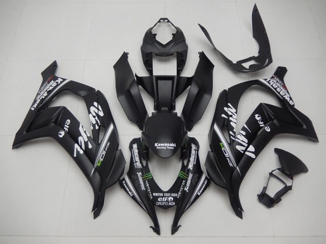 Black Racing Team Ninja 2016-2019 Kawasaki ZX10R Motorcycle Fairings Black Racing Team Ninja 2016-2019 Kawasaki ZX10R Motorcycle Fairings