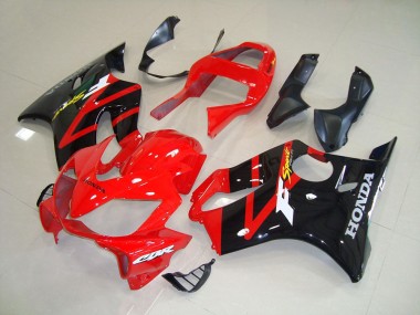 Black Red 2001-2003 Honda CBR600 F4i Motorcycle Fairings