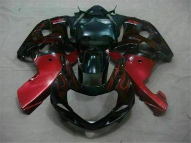 Black Red 2001-2003 Suzuki GSXR 600/750 Motorcycle Fairings