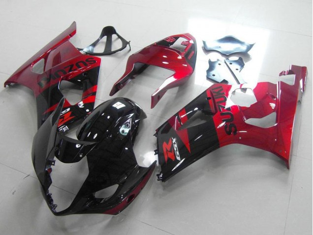 Black Red 2003-2004 Suzuki GSXR 1000 Motorcycle Fairing Black Red 2003-2004 Suzuki GSXR 1000 Motorcycle Fairing