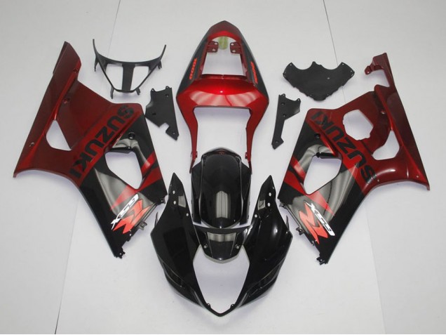 Black Red 2003-2004 Suzuki GSXR 1000 Motorcycle Fairings Black Red 2003-2004 Suzuki GSXR 1000 Motorcycle Fairings