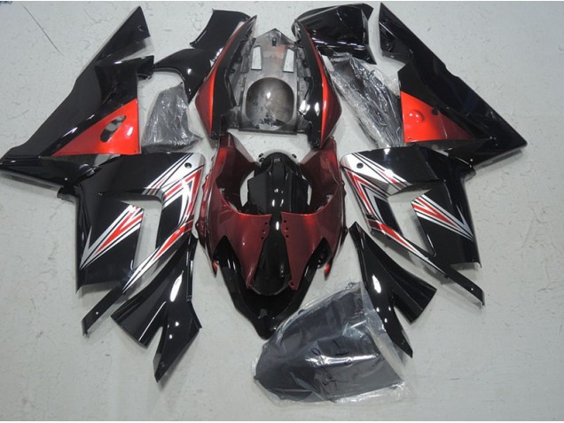 Black Red 2003-2005 Kawasaki ZX10R Motorcycle Fairings Black Red 2003-2005 Kawasaki ZX10R Motorcycle Fairings