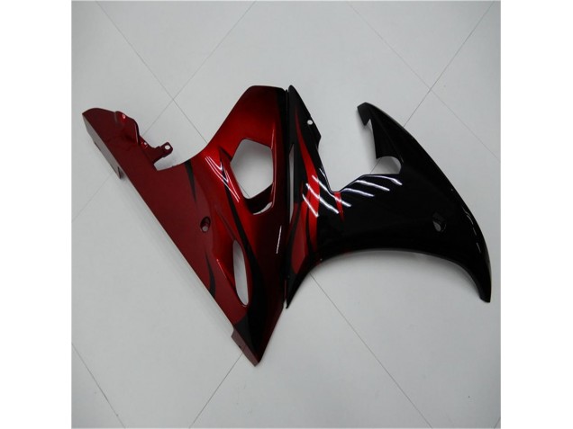 Black Red 2003-2005 Yamaha YZF R6 Motorcycle Fairings