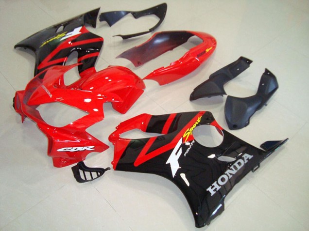 Black Red 2004-2007 Honda CBR600 F4i Motorcycle Fairings Black Red 2004-2007 Honda CBR600 F4i Motorcycle Fairings