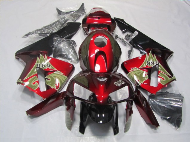 Black Red 2005-2006 Honda CBR600RR Motorcycle Fairing Kits Black Red 2005-2006 Honda CBR600RR Motorcycle Fairing Kits