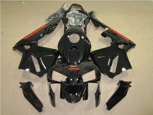 Black Red 2005-2006 Honda CBR600RR Motorcycle Fairing Black Red 2005-2006 Honda CBR600RR Motorcycle Fairing