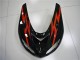 Black Red 2006-2007 Kawasaki ZX10R Motorcycle Fairings