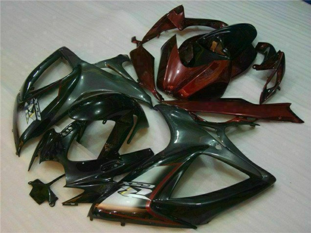 Black Red 2006-2007 Suzuki GSXR 600/750 Motorcycle Fairings Black Red 2006-2007 Suzuki GSXR 600/750 Motorcycle Fairings