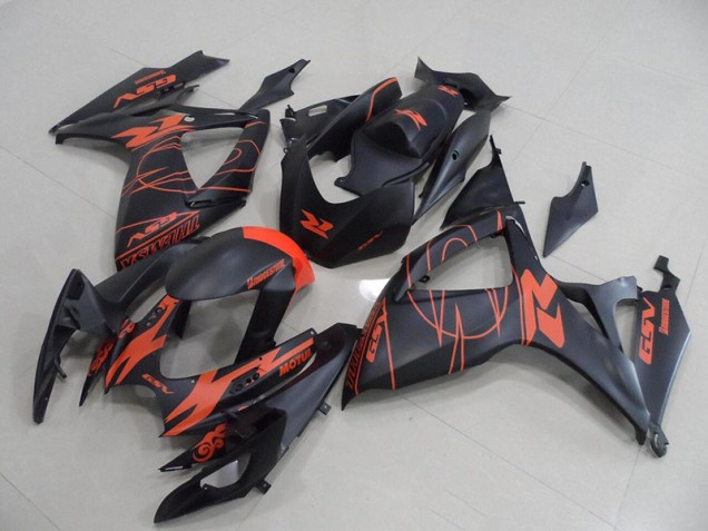 Black Red 2006-2007 Suzuki GSXR 750 Motorcycle Bodywork Black Red 2006-2007 Suzuki GSXR 750 Motorcycle Bodywork