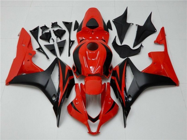 Black Red 2007-2008 Honda CBR600RR Motorcycle Bodywork Black Red 2007-2008 Honda CBR600RR Motorcycle Bodywork