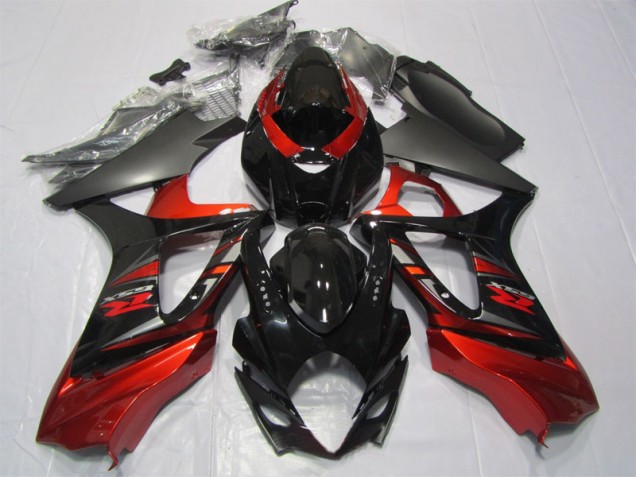 Black Red 2007-2008 Suzuki GSXR 1000 Motorcycle Fairings Black Red 2007-2008 Suzuki GSXR 1000 Motorcycle Fairings