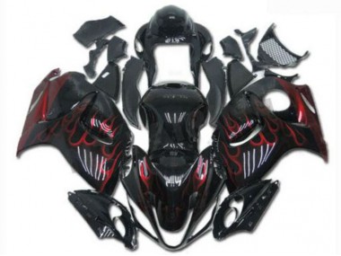 Black Red 2008-2019 Suzuki GSXR 1300 Hayabusa Motorcycle Fairing & Bodywork
