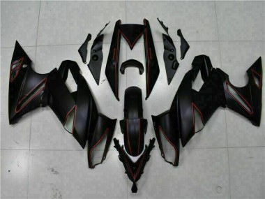 Black Red 2009-2011 Kawasaki EX650 Motorcycle Fairings