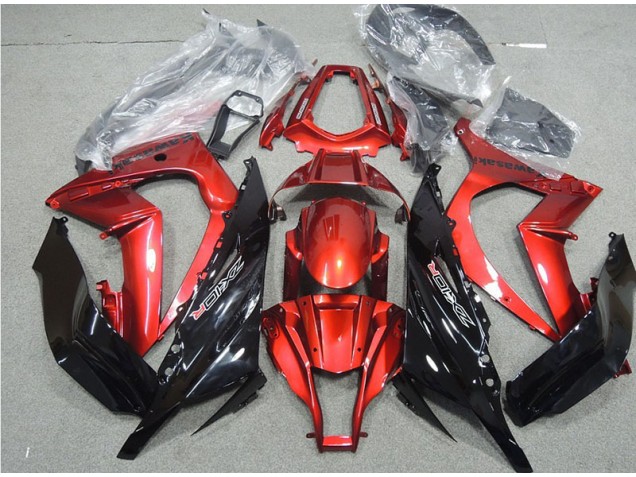 Black Red 2011-2015 Kawasaki ZX10R Motorcycle Fairings Black Red 2011-2015 Kawasaki ZX10R Motorcycle Fairings