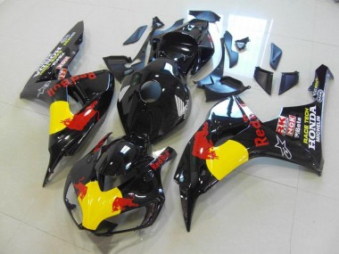 Black Red Bull 2006-2007 Honda CBR1000RR Motorcycle Fairings