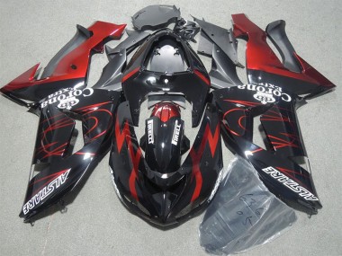 Black Red Corona Extra 2006-2007 Kawasaki ZX10R Motorcycle Fairings