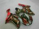 Black Red Flame 2007-2008 Kawasaki ZX6R Motorcycle Fairings Black Red Flame 2007-2008 Kawasaki ZX6R Motorcycle Fairings