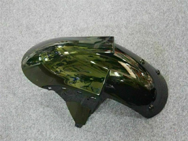 Black Red Flame 2007-2008 Kawasaki ZX6R Motorcycle Fairings Black Red Flame 2007-2008 Kawasaki ZX6R Motorcycle Fairings