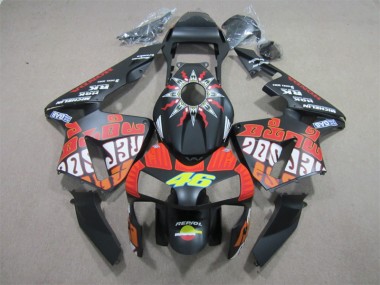 Black Red Repsol 46 2003-2004 Honda CBR600RR Motorcycle Fairings