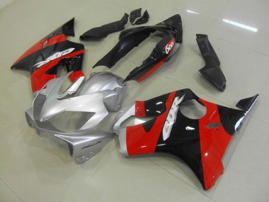 Black Red Silver 2004-2007 Honda CBR600 F4i Motorcycle Bodywork