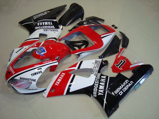 Black Red Stickers 1998-1999 Yamaha YZF R1 Motorcycle Fairings Black Red Stickers 1998-1999 Yamaha YZF R1 Motorcycle Fairings