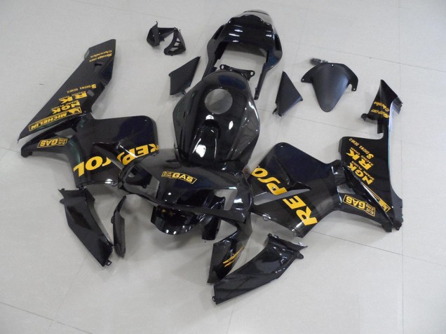 Black Repsol 2003-2004 Honda CBR600RR Motorcycle Fairings Black Repsol 2003-2004 Honda CBR600RR Motorcycle Fairings