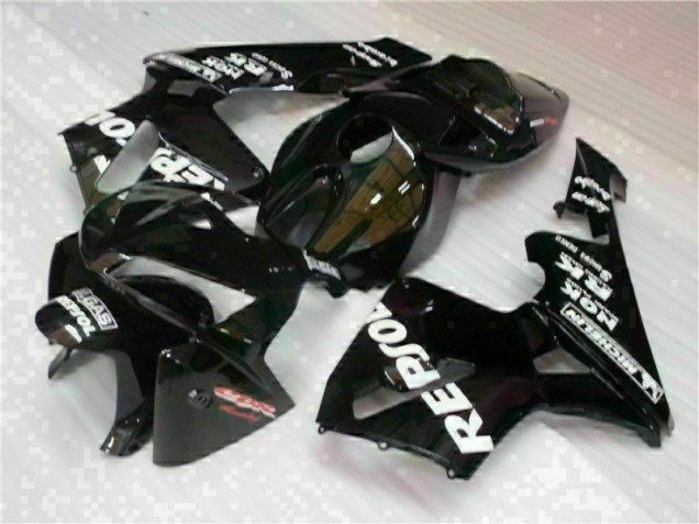 Black Repsol 2005-2006 Honda CBR600RR Motorcycle Fairing Black Repsol 2005-2006 Honda CBR600RR Motorcycle Fairing