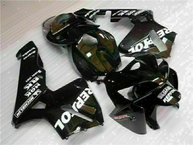 Black Repsol 2005-2006 Honda CBR600RR Motorcycle Fairing Black Repsol 2005-2006 Honda CBR600RR Motorcycle Fairing