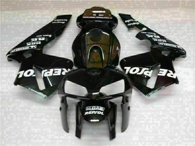 Black Repsol 2005-2006 Honda CBR600RR Motorcycle Fairing Black Repsol 2005-2006 Honda CBR600RR Motorcycle Fairing