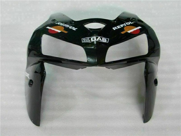 Black Repsol 2005-2006 Honda CBR600RR Motorcycle Fairings Black Repsol 2005-2006 Honda CBR600RR Motorcycle Fairings