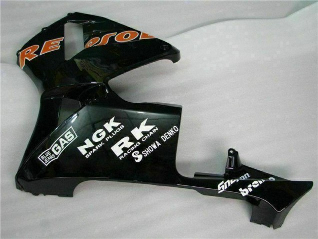 Black Repsol 2005-2006 Honda CBR600RR Motorcycle Fairings Black Repsol 2005-2006 Honda CBR600RR Motorcycle Fairings