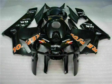 Black Repsol 2005-2006 Honda CBR600RR Motorcycle Fairings